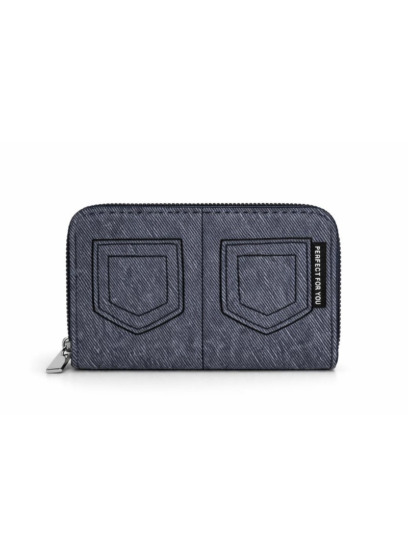 Women’s Dark Blue Wallet – Sophisticated Style with Everyday Functionality - Image 1